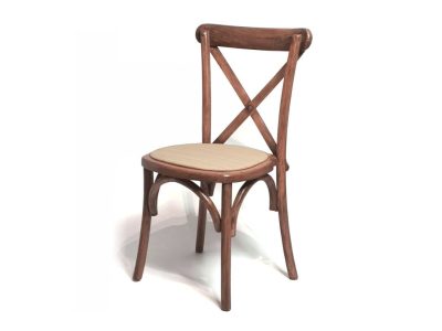 Silla Crossback de Madera Natural Color Nogal