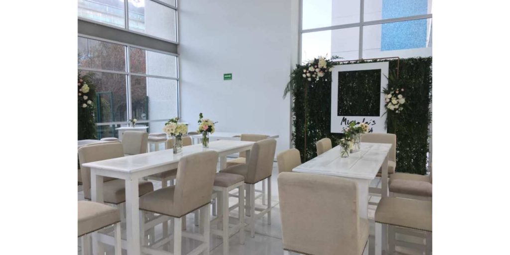 Renta Banco Beige con Respaldo