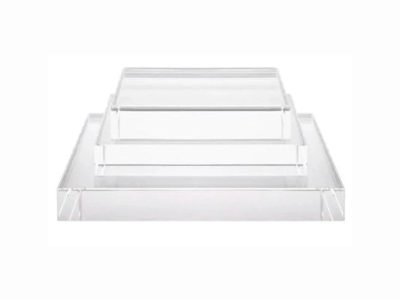 Renta de Bases Cuadradas de Acrílico y Espejo