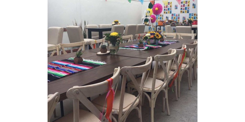 Renta Mesa Rectangular de Nogal