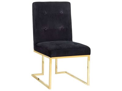Renta Silla Negra Terciopelo
