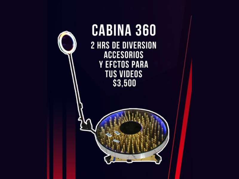 Renta de Cabina Fotográfica 360°