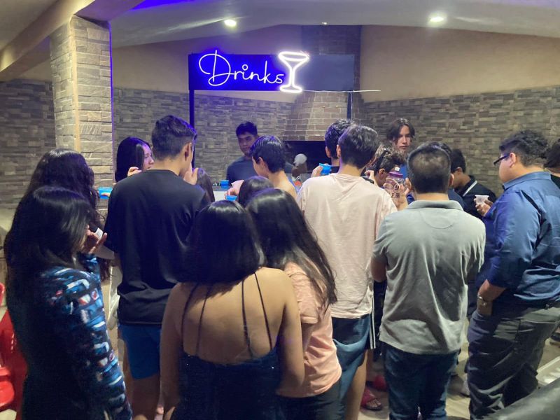 Carrito de Shots Con y Sin Alcohol