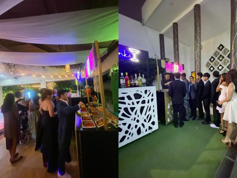 Carrito de Shots Con y Sin Alcohol