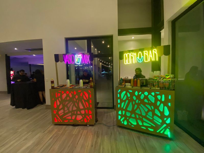 Carrito de Shots Con y Sin Alcohol