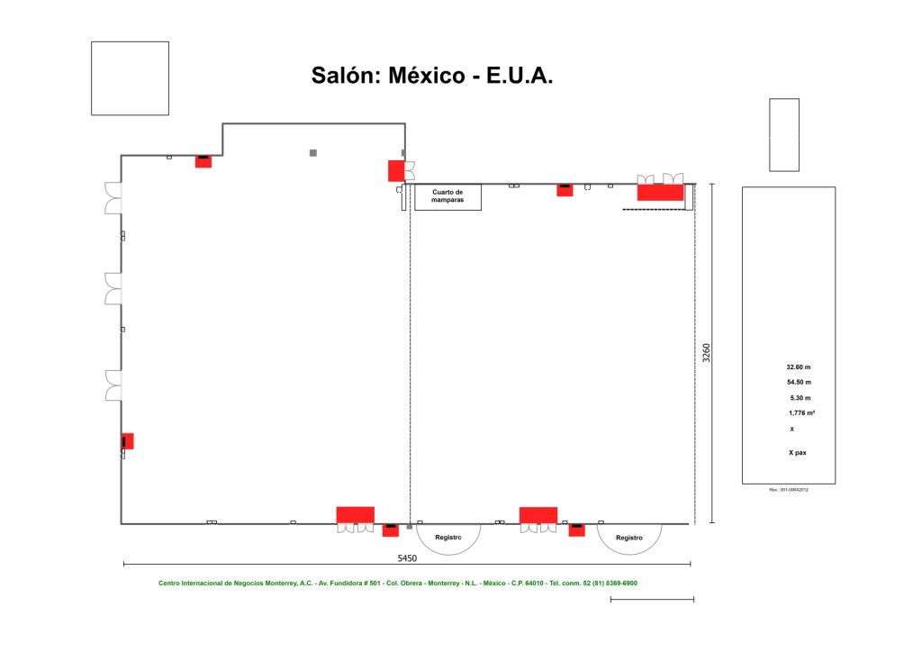 Renta de Salón México-EUA para posadas en Cintermex