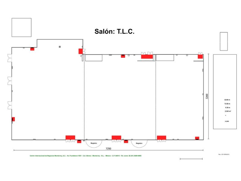 Renta de Salón T.L.C. para posadas en Cintermex