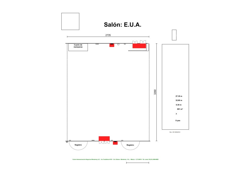 Renta de Salón EUA para posadas en Cintermex