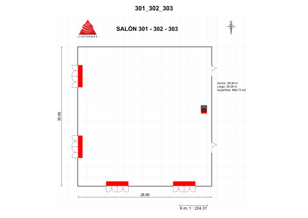 Renta de Salón 301-302-303 en Cintermex