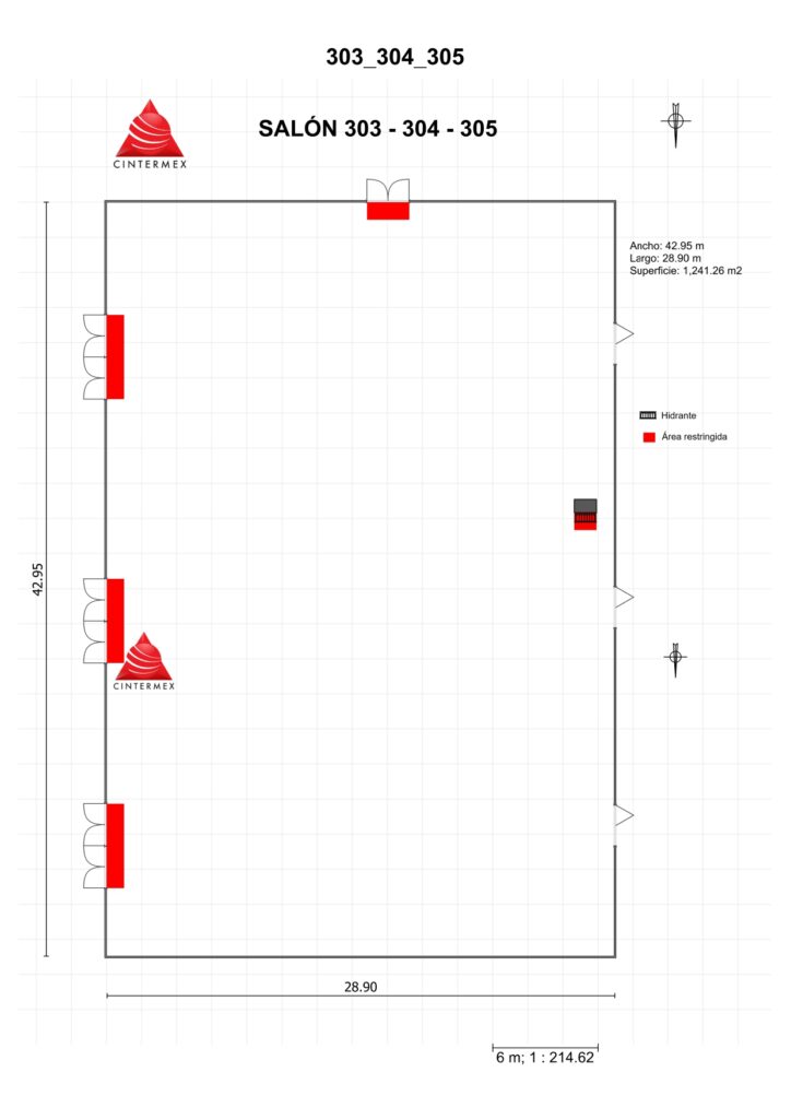 Renta de Salón 303-304-305 en Cintermex