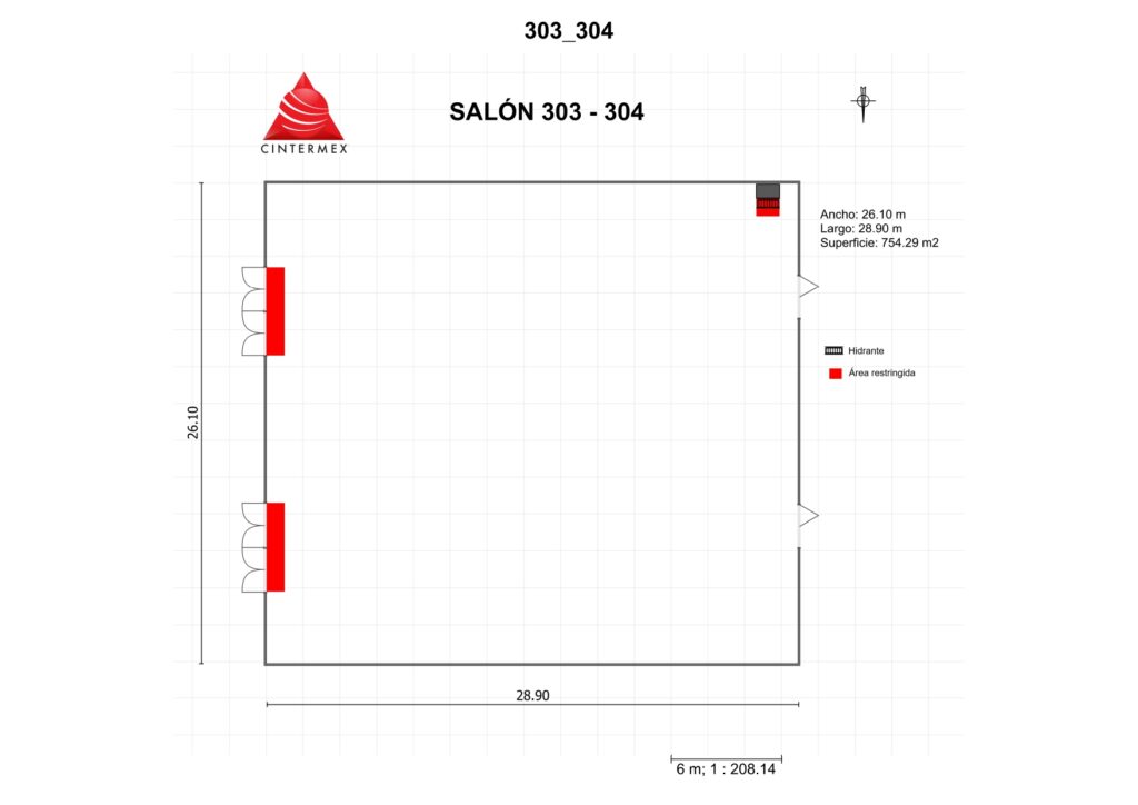 Renta de Salón 303-304 en Cintermex