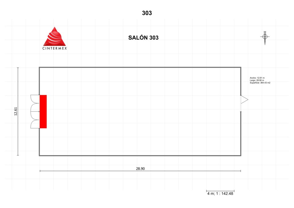 Renta de Salón 303 en Cintermex