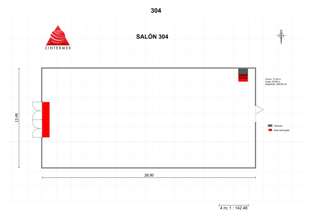 Renta de Salón 304 en Cintermex