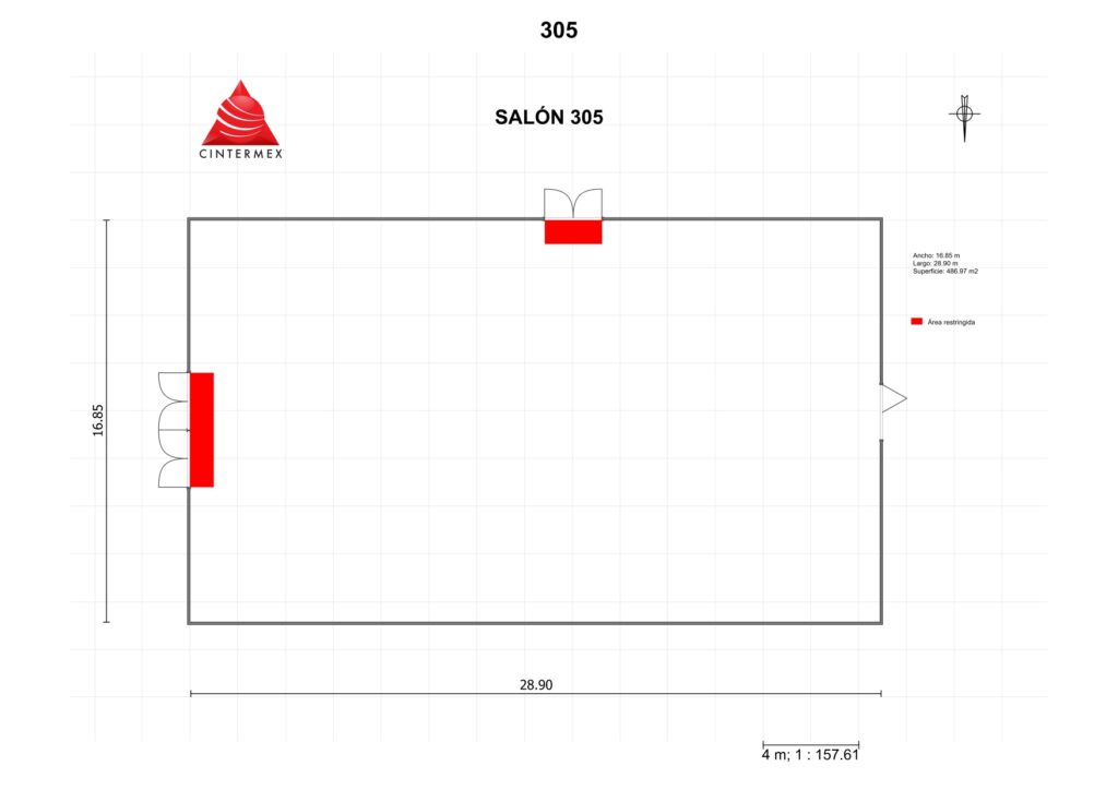 Renta de Salón 305 en Cintermex