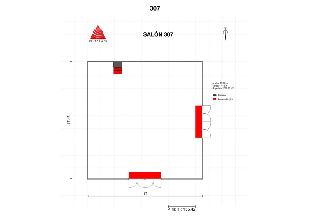 Renta de Salón 307 en Cintermex