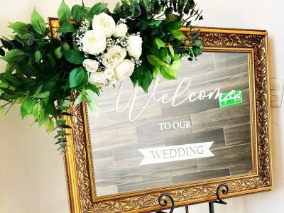 Cuadro de Bienvenida "Welcome to our Wedding"