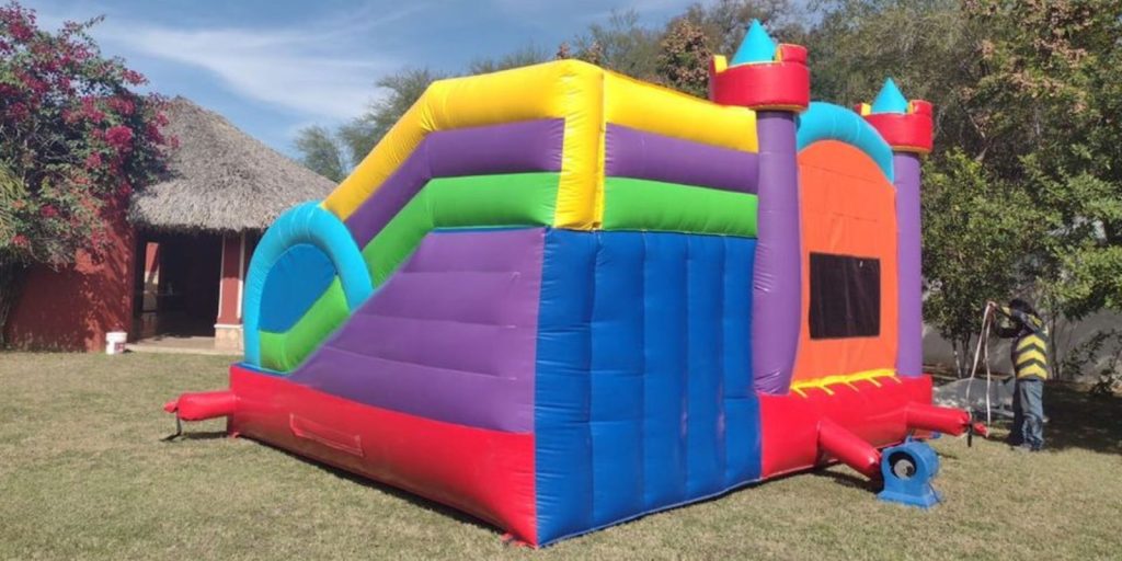 Renta de Inflable American Combo Seco y Acuático