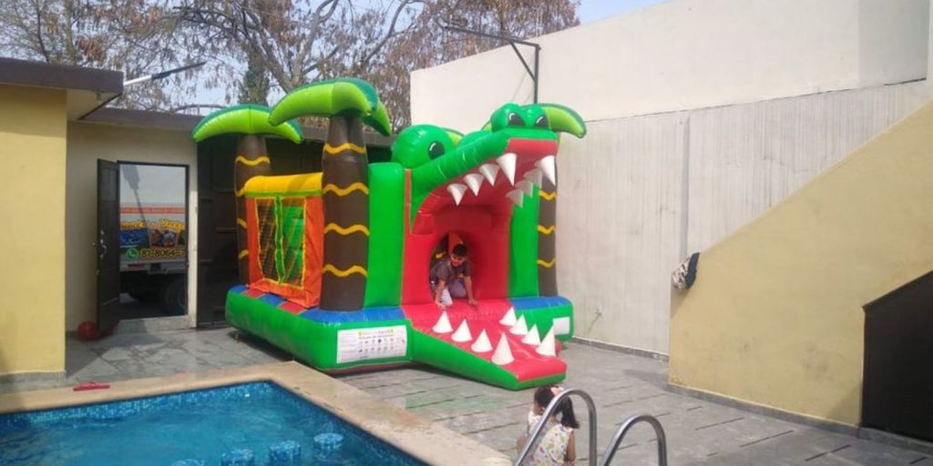 Renta de Inflable Cocodrilo