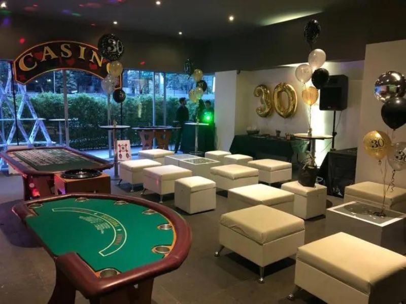 Decoración para eventos de Tipo Casino